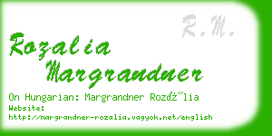 rozalia margrandner business card